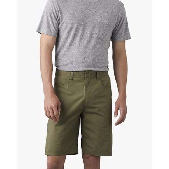 prAna Other - Prana Mens Double Peak Shorts 30 Ripstop 10" Cargo Green Organic Cotton NWT